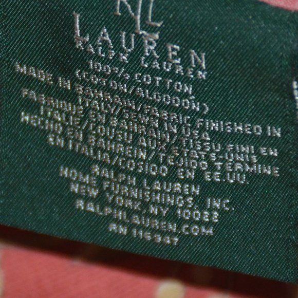 Ralph Lauren Bedding Ralph Lauren Villa Camelia Salmonredtan Queen Duvet Cover 0 Cotton